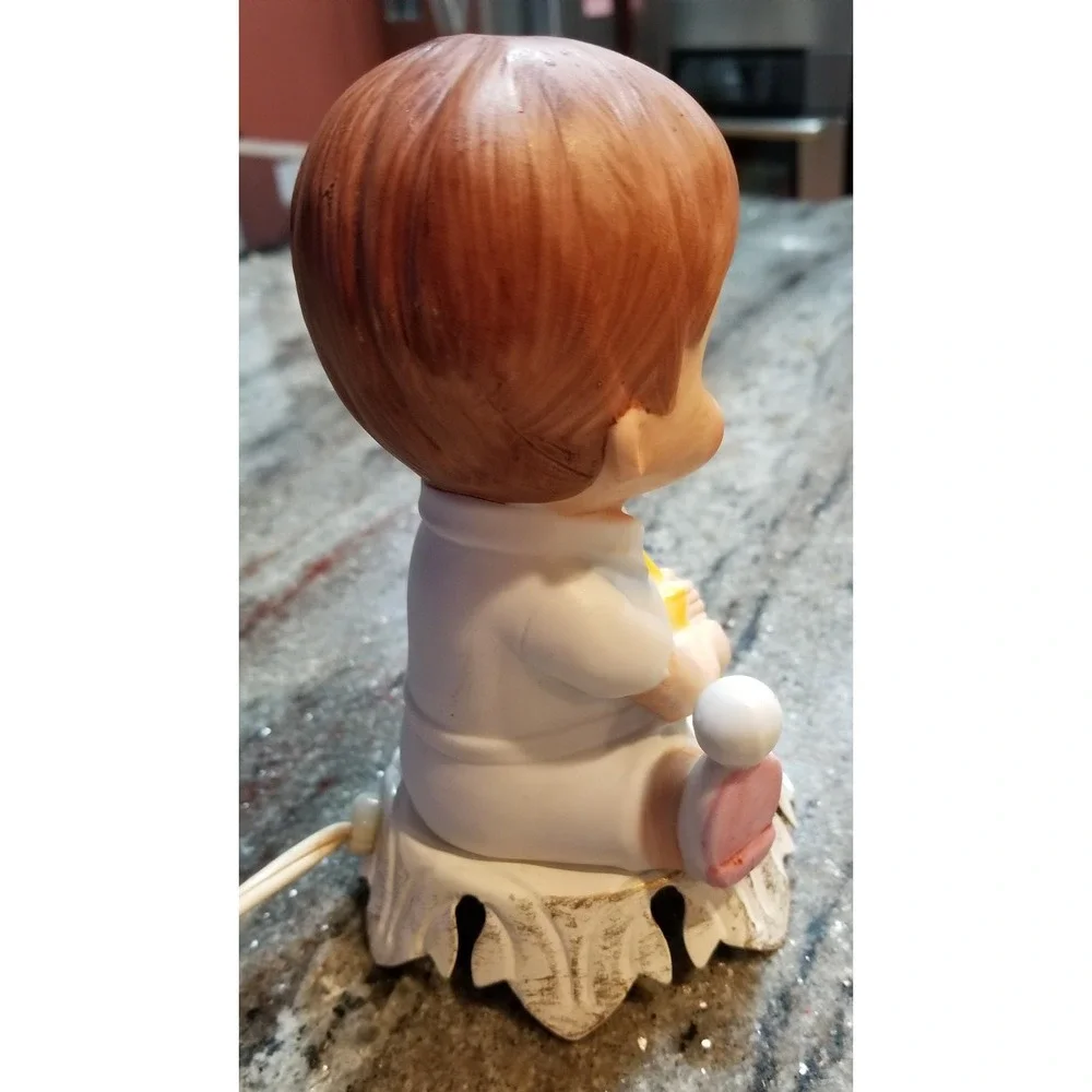 Vintage Underwriters Laboratories Nursery Tennis Player Nightlight Lamp